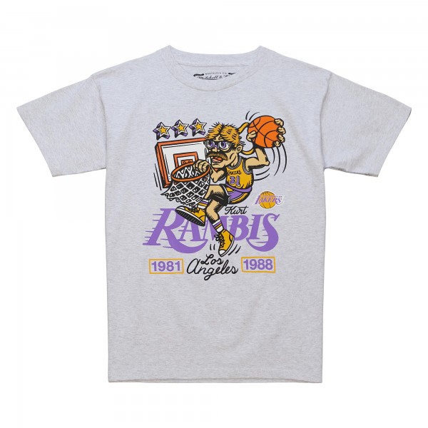 Футболка Kurt Rambis Los Angeles Lakers Mitchell & Ness Player - Gray