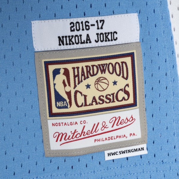 Джерси Denver Nuggets Nikola Jokic Mitchell & Ness Light Blue 2016/17 Swingman
