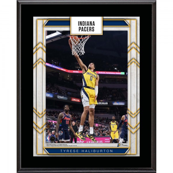 Tyrese Haliburton Indiana Pacers Fanatics Authentic 10.5 x 13 Sublimated Player Plaque