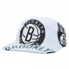 Бейсболка Brooklyn Nets Mitchell & Ness Hardwood Classics In Your Face Deadstock - White