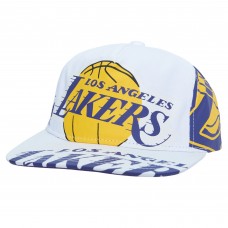 Бейсболка Los Angeles Lakers Mitchell & Ness Hardwood Classics In Your Face Deadstock - White