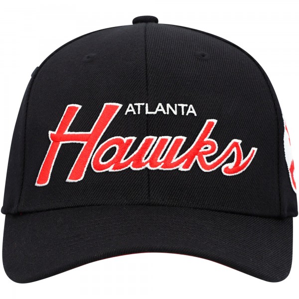 Бейсболка Atlanta Hawks Mitchell & Ness MVP Team Script 2.0 - Black