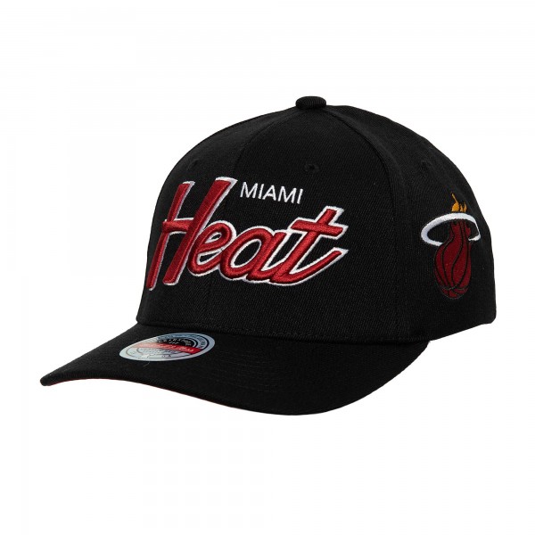 Бейсболка Miami Heat Mitchell & Ness MVP Team Script 2.0 - Black