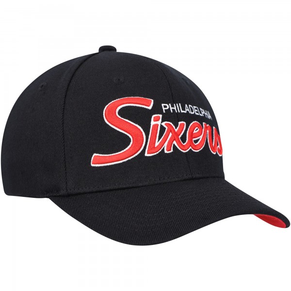 Бейсболка Philadelphia 76ers Mitchell & Ness MVP Team Script 2.0 - Black