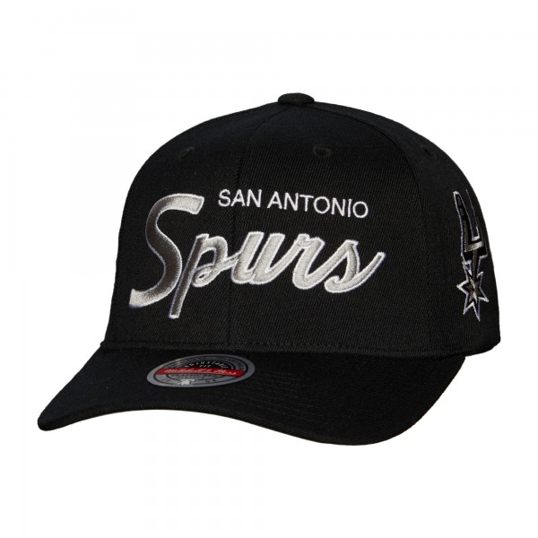 Бейсболка San Antonio Spurs Mitchell & Ness MVP Team Script 2.0 - Black