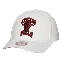 Бейсболка Chicago Bulls Mitchell & Ness Hardwood Classics All In Retro - White