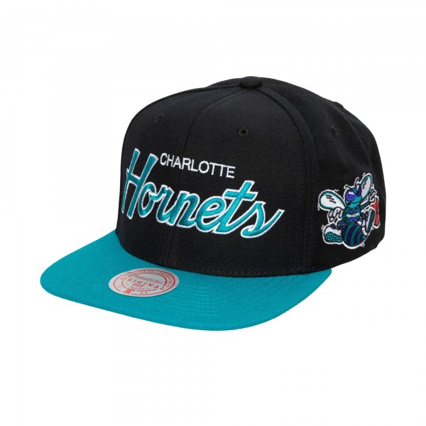 Бейсболка Charlotte Hornets Mitchell & Ness Hardwood Classics MVP Team Script 2.0 - Black