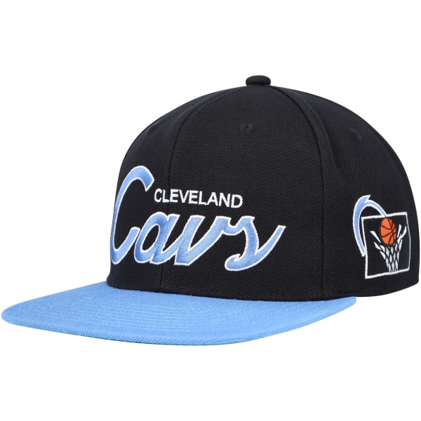 Бейсболка Cleveland Cavaliers Mitchell & Ness Hardwood Classics MVP Team Script 2.0 - Black