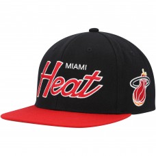 Бейсболка Miami Heat Mitchell & Ness Hardwood Classics MVP Team Script 2.0 - Black
