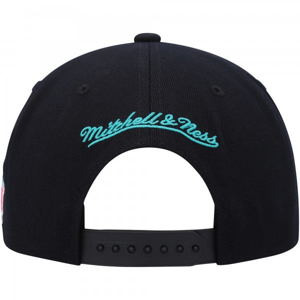 Бейсболка San Antonio Spurs Mitchell & Ness Hardwood Classics MVP Team Script 2.0 - Black