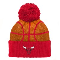 Шапка с помпоном Дошкольнику Chicago Bulls Red Basketball Head