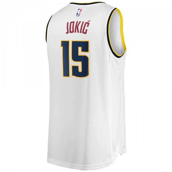 Джерси Denver Nuggets Nikola Jokic Fanatics White Fast Break Player - Association Edition