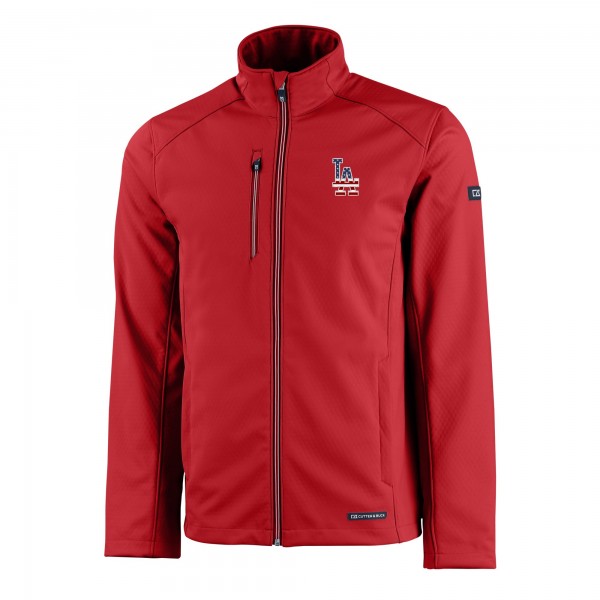 Кофта на молнии Los Angeles Dodgers Cutter & Buck Americana Logo Evoke Eco Softshell Recycled - Red