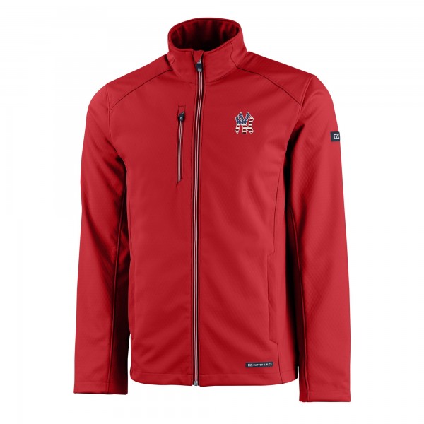 Кофта на молнии New York Yankees Cutter & Buck Americana Logo Evoke Eco Softshell Recycled - Red