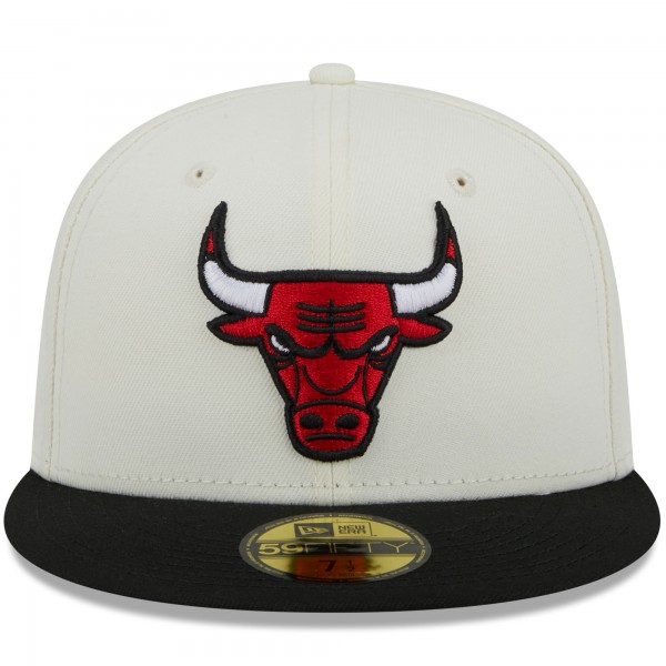 Бейсболка Chicago Bulls New Era x Staple NBA x Staple Two-Tone 59FIFTY - Cream/Black