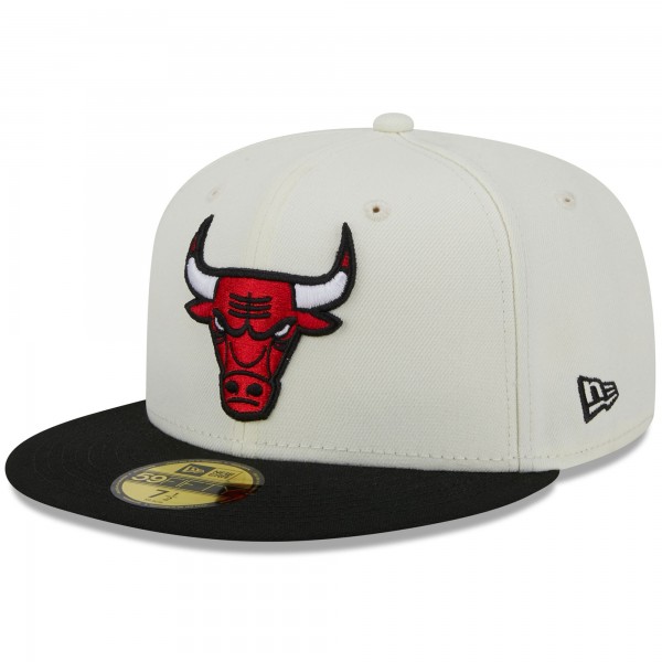 Бейсболка Chicago Bulls New Era x Staple NBA x Staple Two-Tone 59FIFTY - Cream/Black