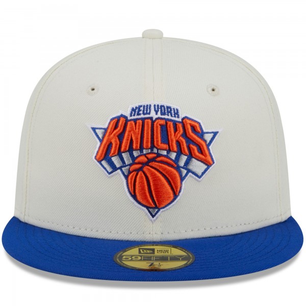 Бейсболка New York Knicks New Era x Staple NBA x Staple Two-Tone 59FIFTY - Cream/Blue