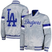 Куртка на кнопках Los Angeles Dodgers Starter Home Game Satin Varsity - Gray