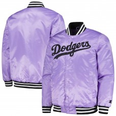Куртка на кнопках Los Angeles Dodgers Starter Cross Bronx Fashion Satin Varsity - Purple
