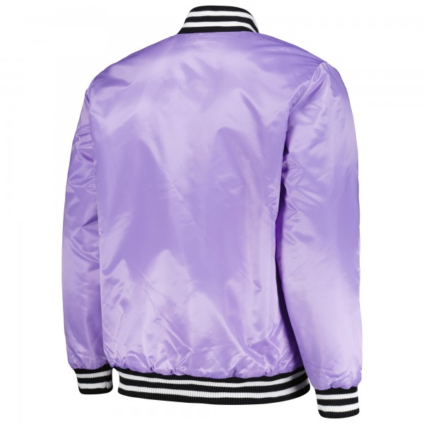 Куртка на кнопках Los Angeles Dodgers Starter Cross Bronx Fashion Satin Varsity - Purple