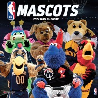 NBA 12 x 12 2024 Mascots 16-Month Wall Calendar