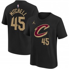 Футболка Donovan Mitchell Cleveland Cavaliers Jordan Brand Youth Name & Number Statement - Black