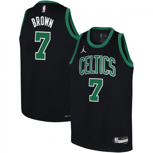 Игровая джерси Jaylen Brown Boston Celtics Jordan Brand Youth Swingman - Statement Edition - Black