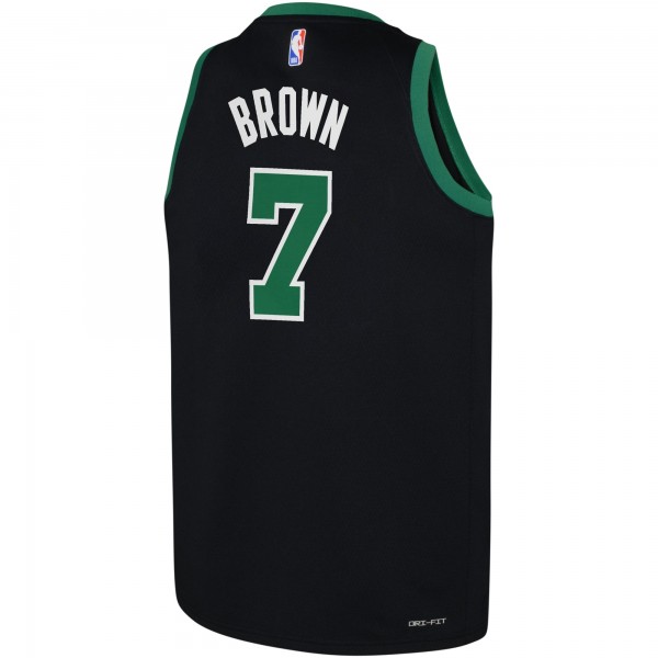 Игровая джерси Jaylen Brown Boston Celtics Jordan Brand Youth Swingman - Statement Edition - Black