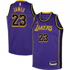 Игровая форма LeBron James Los Angeles Lakers Jordan Brand Youth Performance Swingman - Statement - Purple