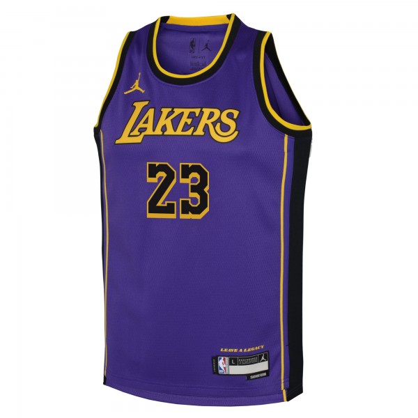 Игровая форма LeBron James Los Angeles Lakers Jordan Brand Youth Performance Swingman - Statement - Purple