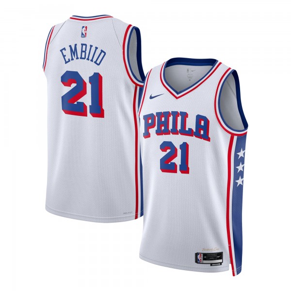 Игровая форма  Joel Embiid Philadelphia 76ers Nike Youth Swingman - Association Edition - White