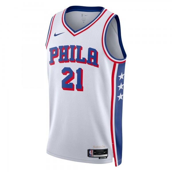 Игровая форма  Joel Embiid Philadelphia 76ers Nike Youth Swingman - Association Edition - White