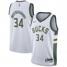 Игровая форма  Giannis Antetokounmpo Milwaukee Bucks Nike Youth Swingman - Association Edition - White