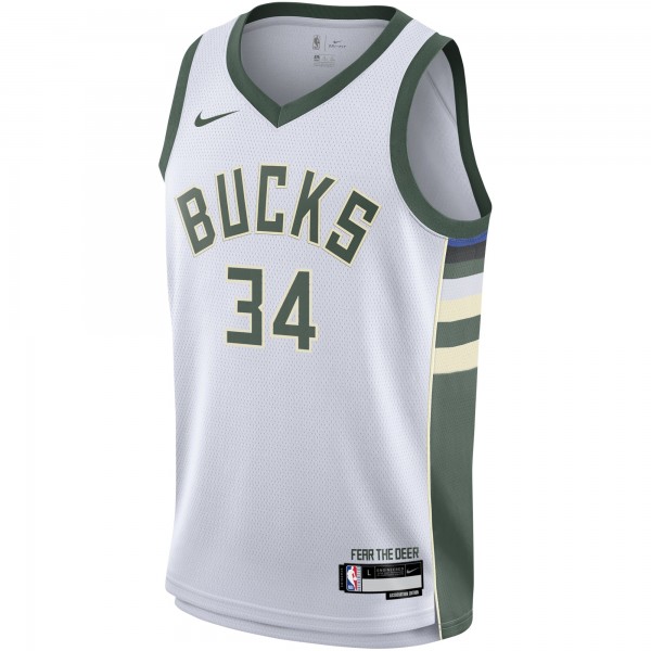 Игровая форма  Giannis Antetokounmpo Milwaukee Bucks Nike Youth Swingman - Association Edition - White