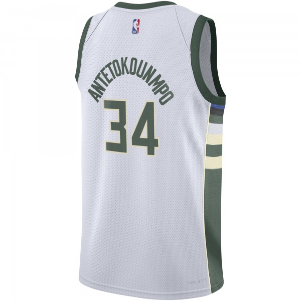 Игровая форма  Giannis Antetokounmpo Milwaukee Bucks Nike Youth Swingman - Association Edition - White