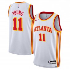 Игровая джерси Trae Young Atlanta Hawks Nike Youth Swingman - Association Edition - White