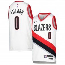 Игровая форма  Damian Lillard Portland Trail Blazers Nike Youth Swingman - Association Edition - White