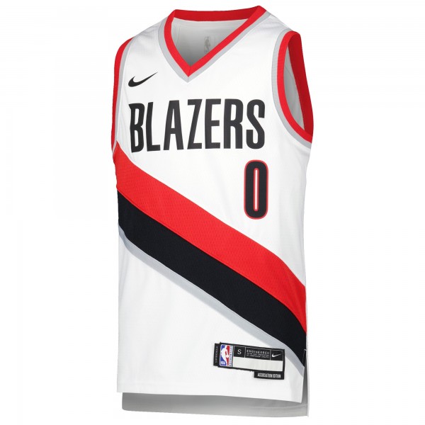 Игровая форма  Damian Lillard Portland Trail Blazers Nike Youth Swingman - Association Edition - White