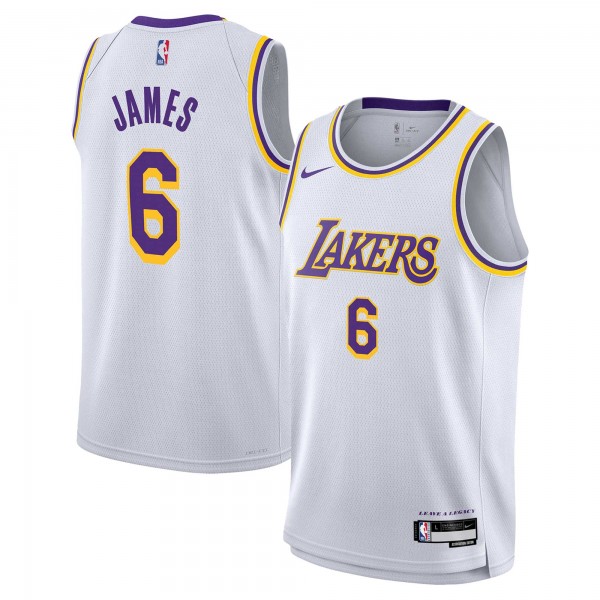 Игровая джерси LeBron James Los Angeles Lakers Nike Youth Swingman - Association Edition - White