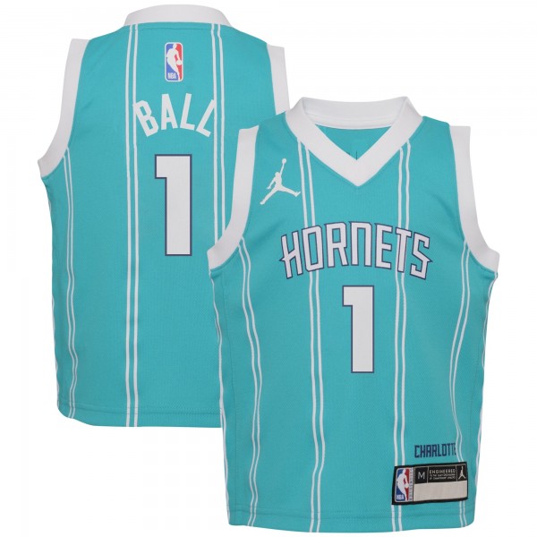 Джерси Preschool Charlotte Hornets LaMelo Ball Jordan Brand Teal Swingman Player - Icon Edition