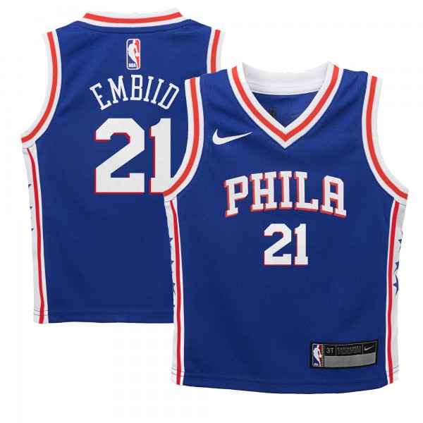 Джерси Preschool Philadelphia 76ers Joel Embiid Nike Royal Swingman Player - Icon Edition