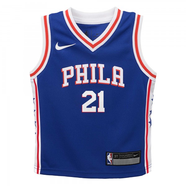 Джерси Preschool Philadelphia 76ers Joel Embiid Nike Royal Swingman Player - Icon Edition