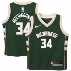Джерси Preschool Milwaukee Bucks Giannis Antetokounmpo Nike Hunter Green Swingman Player - Icon Edition