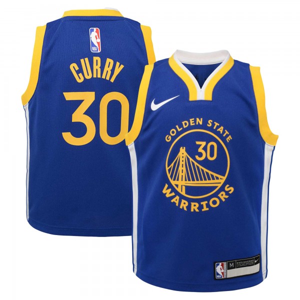 Джерси Preschool Golden State Warriors Stephen Curry Nike Royal Dri-FIT Swingman Player - Icon Edition
