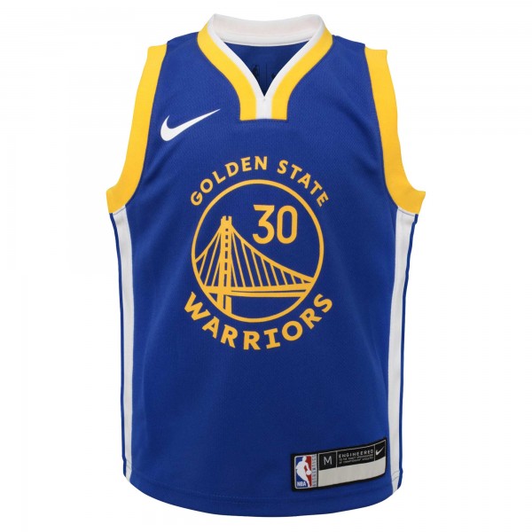 Джерси Preschool Golden State Warriors Stephen Curry Nike Royal Dri-FIT Swingman Player - Icon Edition