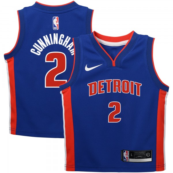 Малышам Detroit Pistons Cade Cunningham Nike Blue Swingman Player Jersey - Icon Edition