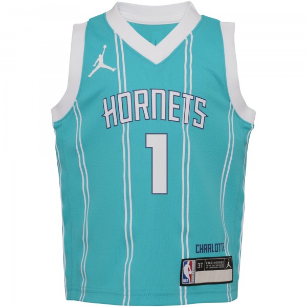 Toddler Charlotte Hornets LaMelo Ball Jordan Brand Teal Swingman Player Jersey - Icon Edition
