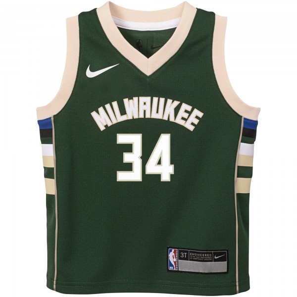 Toddler Milwaukee Bucks Giannis Antetokounmpo Nike Green Swingman Player Jersey - Icon Edition