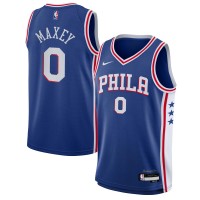 Подростковая Philadelphia 76ers Tyrese Maxey Nike Royal Swingman Jersey - Icon Edition