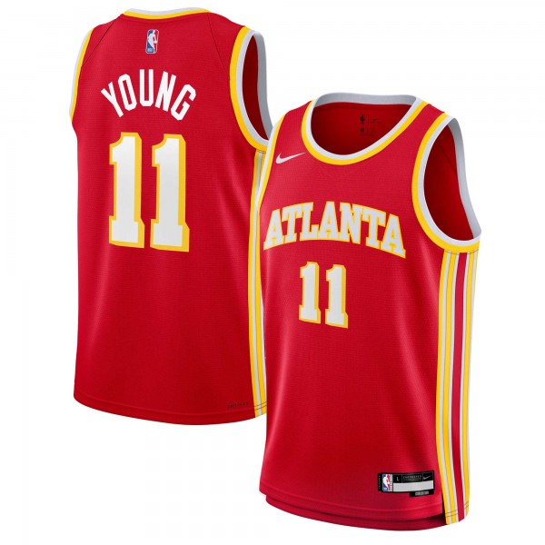 Игровая джерси Trae Young Atlanta Hawks Nike Youth Swingman - Icon Edition - Red
